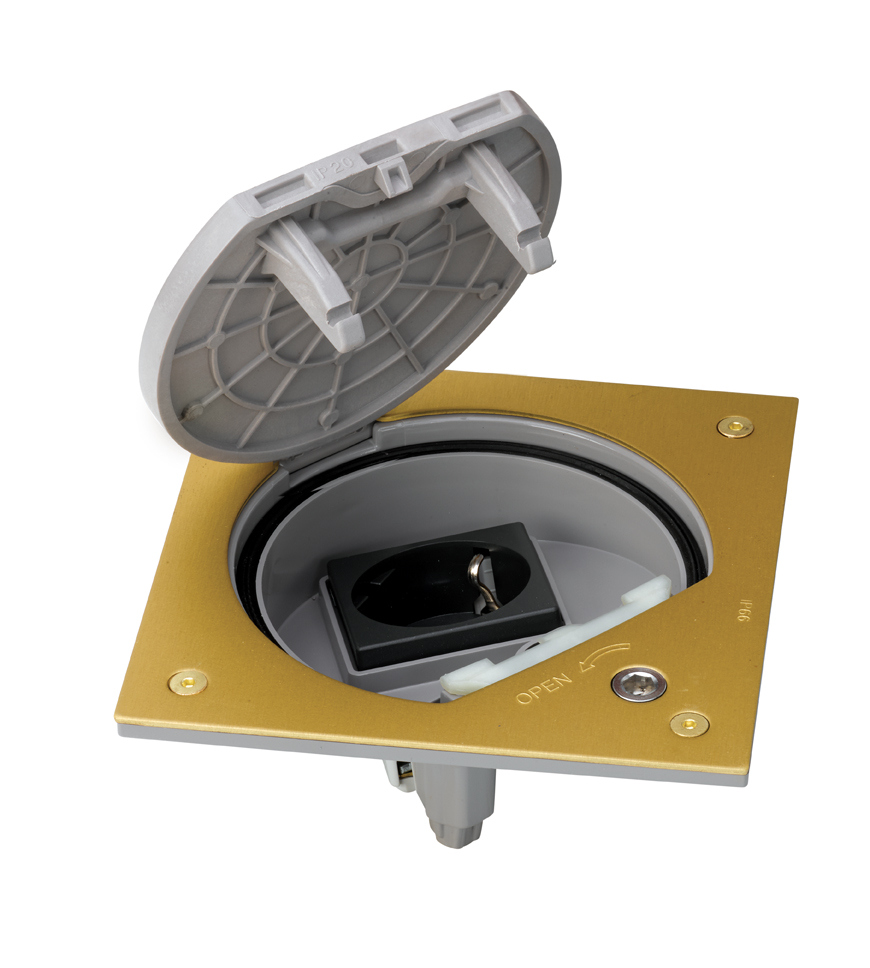 KSE0SEC/23/71 - Brass finish - Custom socket - Security lid lock - Image 2