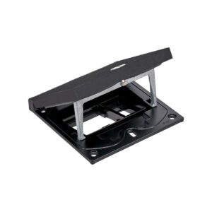 KFH100SEC/74 - Black Metal Surface - Empty Top Section - Security Lock