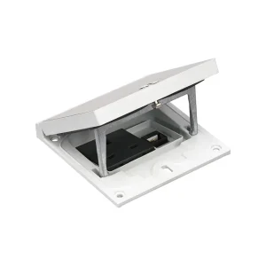KFH146USEC/72- Stainless steel finish- 1no. 13amp UK socket and Cat6 data - Security locked top section