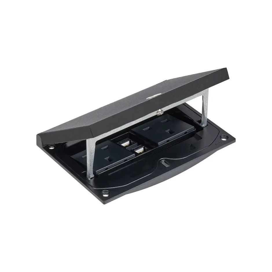 KFH240SEC/74 - 2no. 13amp UK sockets - Black