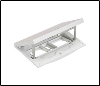 KFH200/72 - Empty manual opening twin Top Section - Stainless-steel